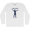 Hey Jude Soccer Celebration Adult Cotton Long Sleeve T-shirt by Tribe Lacrosse