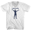 Hey Jude Soccer Celebration Adult Tri-Blend V-neck T-shirt by Tribe Lacrosse
