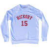 Hickory 15 Basketball (Distressed Design) Adult Tri-Blend Sweatshirt  by Tribe Lacrosse