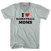 I Love Basketball Moms Adult Tri-Blend V-neck T-shirt by Tribe Lacrosse
