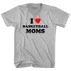 I Love Basketball Moms Adult Tri-Blend V-neck T-shirt by Tribe Lacrosse