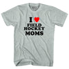 I Love Field Hockey Moms Adult Tri-Blend T-shirt by Tribe Lacrosse