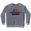 I Love Gymnastics Moms Adult Tri-Blend Sweatshirt by Tribe Lacrosse