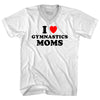 I Love Gymnastics Moms Adult Tri-Blend V-neck T-shirt by Tribe Lacrosse