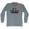 I Love Pickleball Moms Adult Tri-Blend Long Sleeve T-shirt by Tribe Lacrosse