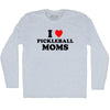 I Love Pickleball Moms Adult Tri-Blend Long Sleeve T-shirt by Tribe Lacrosse