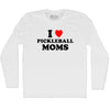 I Love Pickleball Moms Adult Cotton Long Sleeve T-shirt by Tribe Lacrosse