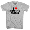 I Love Rowing Moms Youth Cotton T-shirt by Tribe Lacrosse