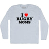 I Love Rugby Moms Adult Tri-Blend Long Sleeve T-shirt by Tribe Lacrosse