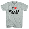 I Love Rugby Moms Adult Tri-Blend T-shirt by Tribe Lacrosse