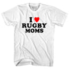 I Love Rugby Moms Womens Cotton Junior Cut T-Shirt by Tribe Lacrosse