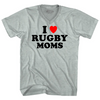 I Love Rugby Moms Adult Tri-Blend V-neck T-shirt by Tribe Lacrosse