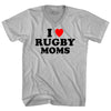 I Love Rugby Moms Adult Tri-Blend V-neck T-shirt by Tribe Lacrosse