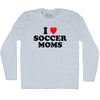 I Love Soccer Moms Adult Tri-Blend Long Sleeve T-shirt by Tribe Lacrosse