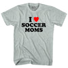 I Love Soccer Moms Adult Tri-Blend T-shirt by Tribe Lacrosse
