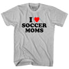 I Love Soccer Moms Adult Cotton T-shirt by Tribe Lacrosse