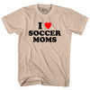 I Love Soccer Moms Adult Cotton T-shirt by Tribe Lacrosse