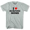 I Love Surfing Moms Adult Tri-Blend T-shirt by Tribe Lacrosse