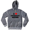 I Love Swimming Moms Tri-Blend Hoodie by Tribe Lacrosse