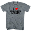 I Love Swimming Moms Youth Tri-Blend T-shirt by Tribe Lacrosse