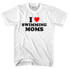 I Love Swimming Moms Womens Cotton Junior Cut T-Shirt by Tribe Lacrosse