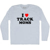I Love Track Moms Adult Tri-Blend Long Sleeve T-shirt by Tribe Lacrosse
