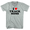 I Love Track Moms Adult Tri-Blend V-neck T-shirt by Tribe Lacrosse