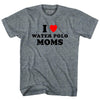 I Love Water Polo Moms Adult Tri-Blend T-shirt by Tribe Lacrosse