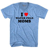 I Love Water Polo Moms Adult Tri-Blend V-neck T-shirt by Tribe Lacrosse
