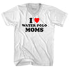 I Love Water Polo Moms Adult Tri-Blend V-neck T-shirt by Tribe Lacrosse