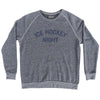 Ice Hockey Night Adult Tri-Blend Sweatshirt by Tribe Lacrosse
