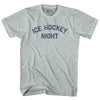 Ice Hockey Night Adult Tri-Blend T-shirt by Tribe Lacrosse