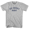 Ice Hockey Night Adult Cotton T-shirt by Tribe Lacrosse