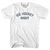 Ice Hockey Night Adult Cotton T-shirt by Tribe Lacrosse