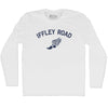 Iffley Road Track Running Winged Foot Adult Cotton Long Sleeve T-shirt  by Tribe Lacrosse
