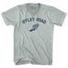 Iffley Road Track Running Winged Foot Adult Tri-Blend V-neck T-shirt  by Tribe Lacrosse