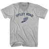 Iffley Road Track Running Winged Foot Adult Cotton V-neck T-shirt  by Tribe Lacrosse