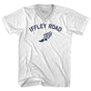 Iffley Road Track Running Winged Foot Adult Tri-Blend V-neck T-shirt  by Tribe Lacrosse