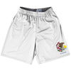 Illinois State Flag 9" Inseam Lacrosse Shorts by Tribe Lacrosse