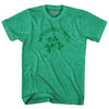 Ireland Clover Na Buachailli I Nglas Soccer Adult Tri-Blend T-shirt by Tribe Lacrosse