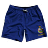 Kansas US State Flag Swim Shorts 7" Made in USA by Tribe Lacrosse