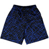 Laser Show Neon Blue Basketball Practice Shorts Made In USA by Tribe Lacrosse