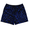 Laser Show Neon Blue Rugby Shorts Made In USA by Tribe Lacrosse