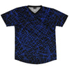 Laser Show Neon Blue Soccer Shorts Made In USA by Tribe Lacrosse