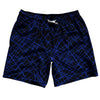 Laser Show Neon Blue Swim Shorts 7" Made in USA by Tribe Lacrosse