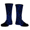 Laser Show Neon Blue Crew Socks by Tribe Lacrosse