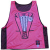 Tuxedo Pink and Black Lacrosse Pinnie in Black & Flo Pink by Tribe Lacrosse