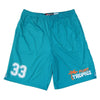 Flint Tropics #33 Lacrosse Shorts in Blue by Tribe Lacrosse