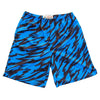 Royal and Black Two-Tone Camo Sublimated Lacrosse Shorts in Royal & Black by Tribe Lacrosse