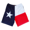 Texas Flag Lacrosse Shorts in Navy by Tribe Lacrosse